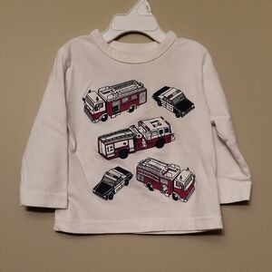 GAP Kids Fire Truck/Police Car long sleeve tee shirt